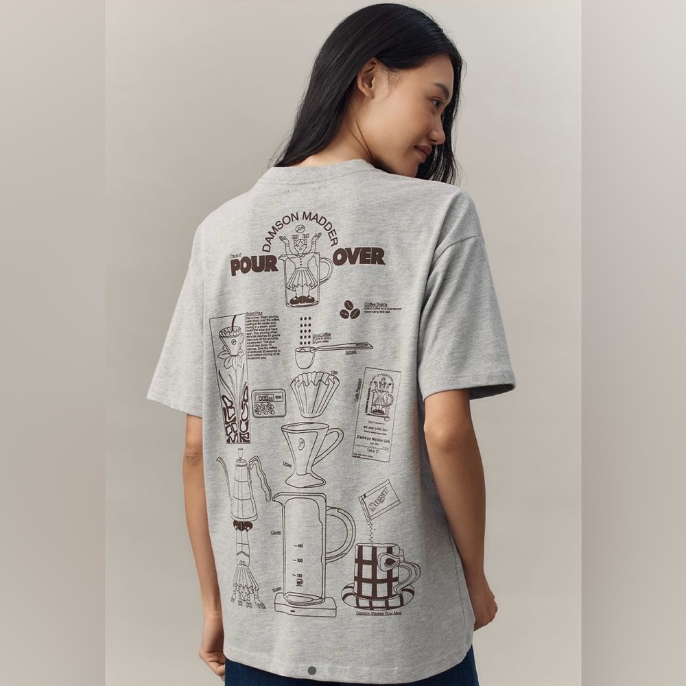 NWT Damson Madder Gray Graphic T-Shirt
